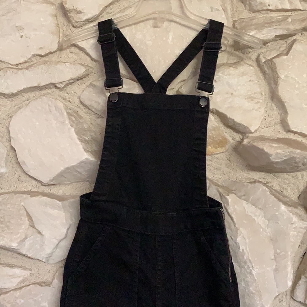 Madewell Black Denim Overalls in Lunar Wash | XS - Picture 8 of 16